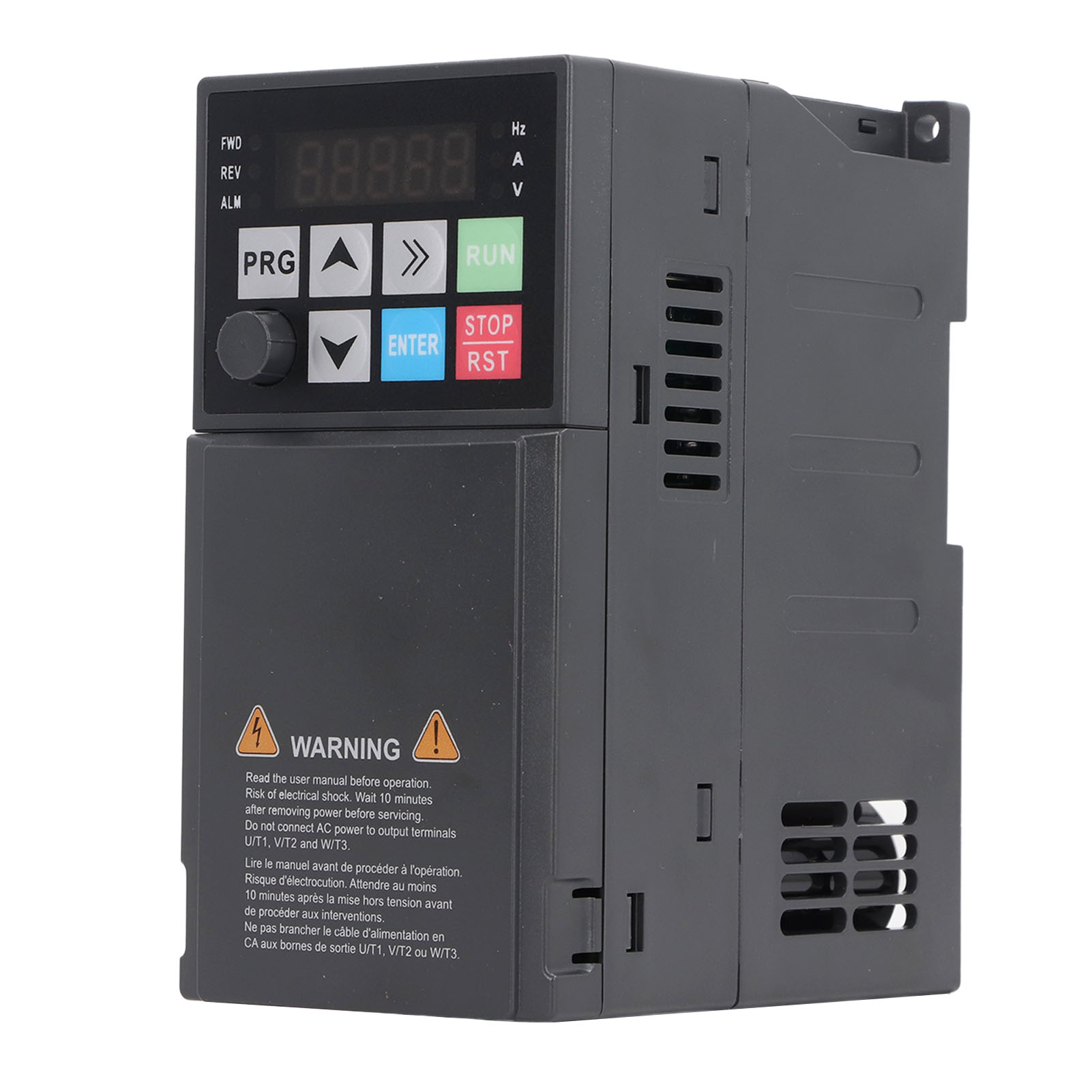VFD Frequency Inverter 2.2KW 0-320Hz Output 50 60Hz Input Digital Display AC380V User Friendly for Motor. 