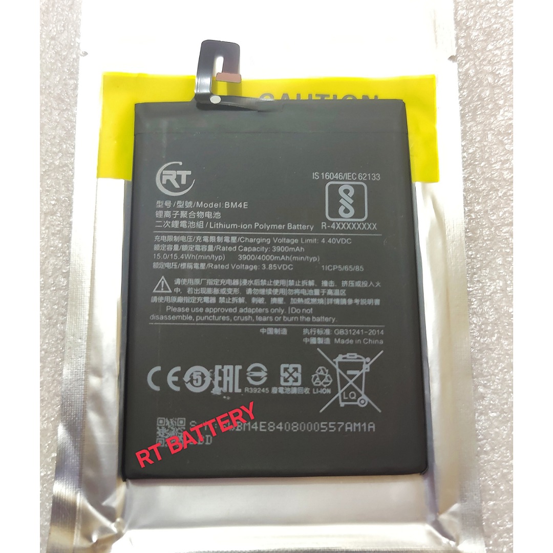 RT - BM4E 4000mAh Replacement Battery For Xiaomi POCO F1 Mobile Phone Batteries. 