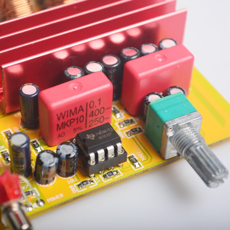 Audio BA100 HiFi Class D Audio Digital Power Amplifier NE5532P TPA3116 Advanced 2*100W Mini Aluminum Enclosure amp - AMP and DC24V. 