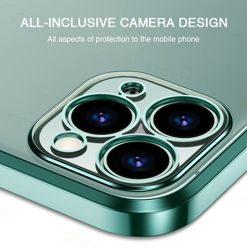 For VIVO IQOO Z9 5G/iQOO Z9 Turbo Phone Case Soft Silicone TPU Electroplating Clear Lens Protection Back Cover A26-1. 