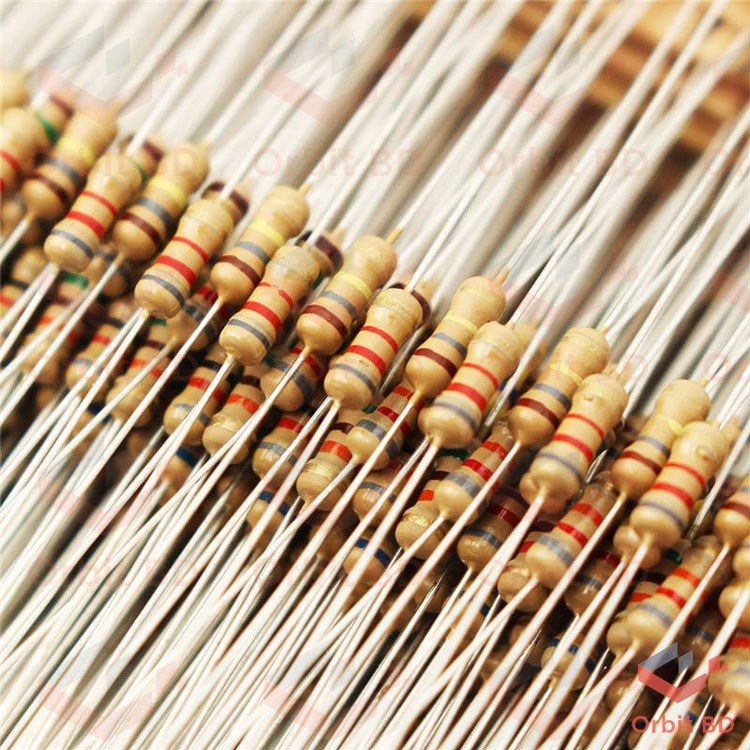100Pcs 18K Ohm Resistor 18KOhm Carbon Film Resistor 18K Ohm 1/4W Resistance 0.25 Watt 5% Tolerance Fixed Resistors Passive Components Parts. 