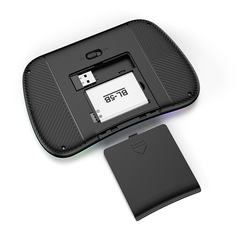 M9 Bluetooth Mini Wireless Keyboard 7 Backlit 2.4G Air Mouse Remote Touchpad - Support Voice Command. 