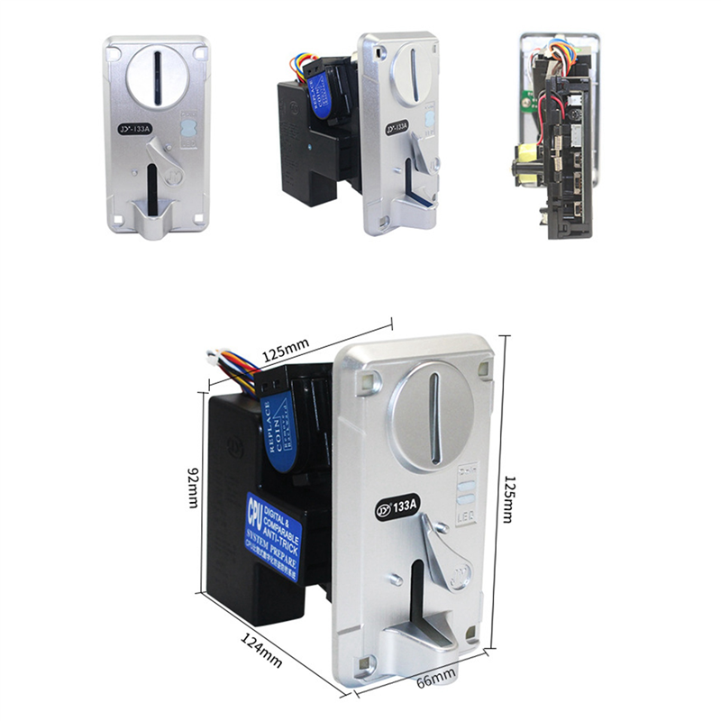 5X Coin Acceptor Coin Pusher JY133A CPU Arcade Coin Selector for Vending Machine Arcade Game Ticket Exchange. 