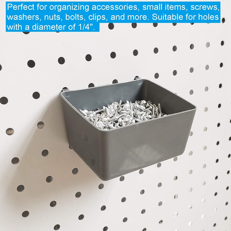 80 Piece Pegboard Hooks Assortment with Pegboard Bins, Peg Locks, for Organizing Various Tools for Kitchen Craft Room. 