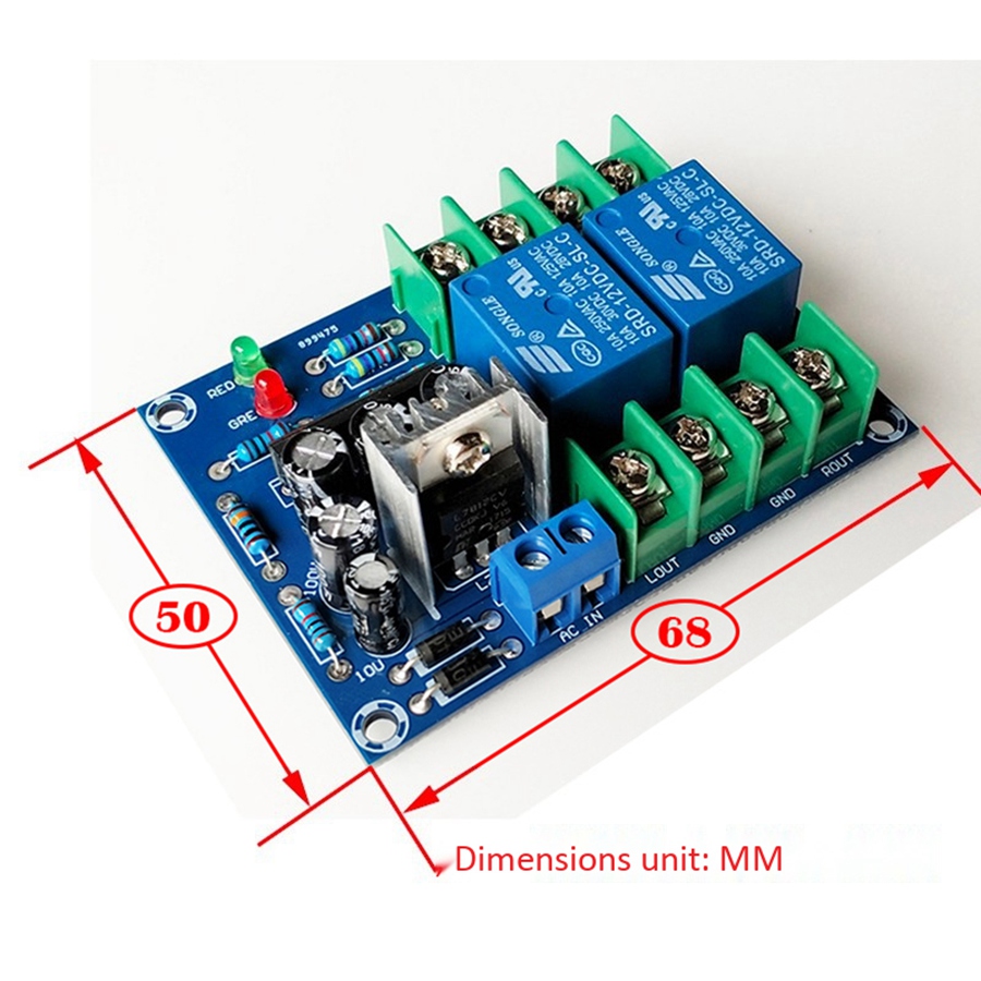 Dual Channel Speaker Protection Circuit Board High-Power Audio Amplifier Speaker Protector. 