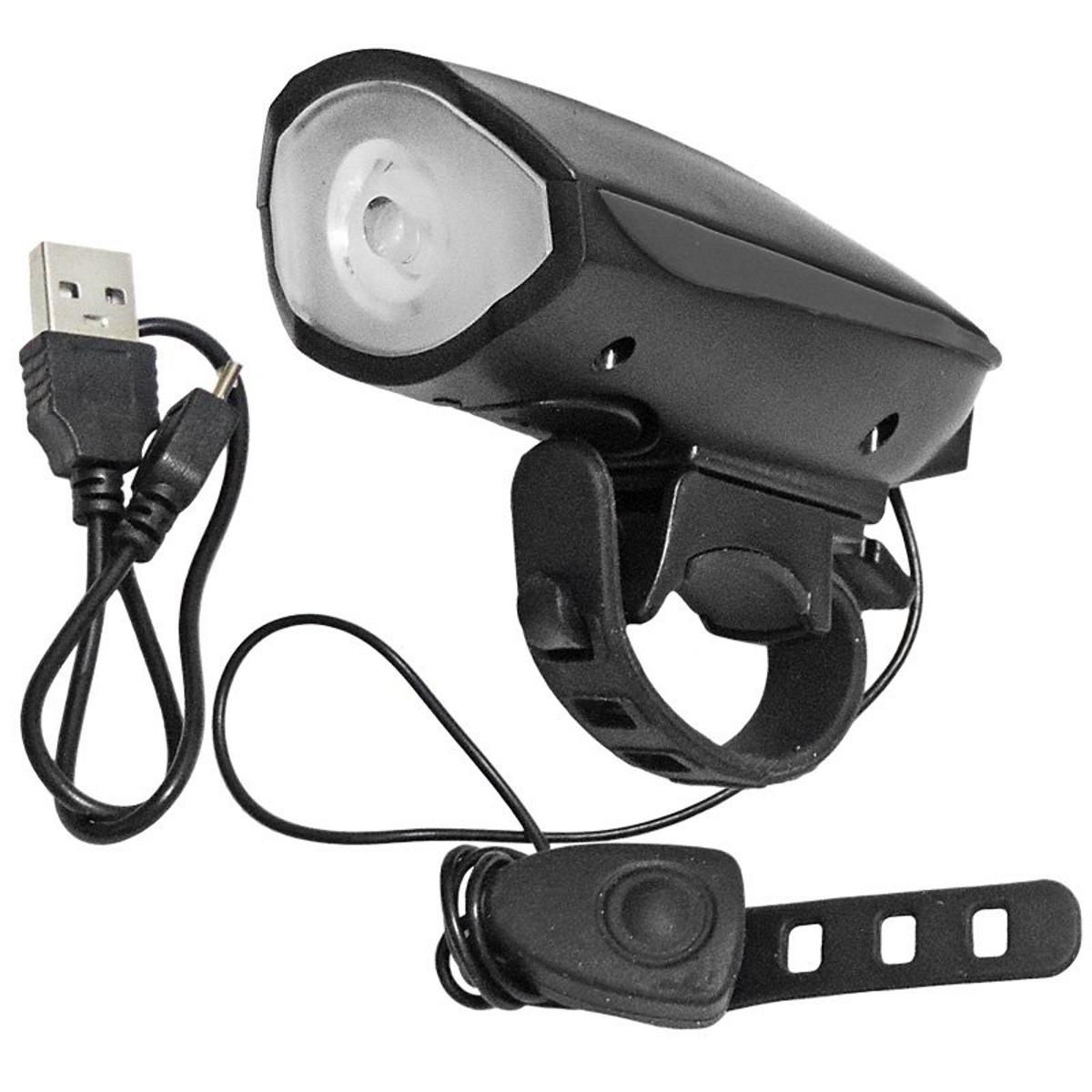 Waterproof Rechargeable 2 In 1 Bicycle Light and Horn (Many Colors Available) - Cycle Accessories