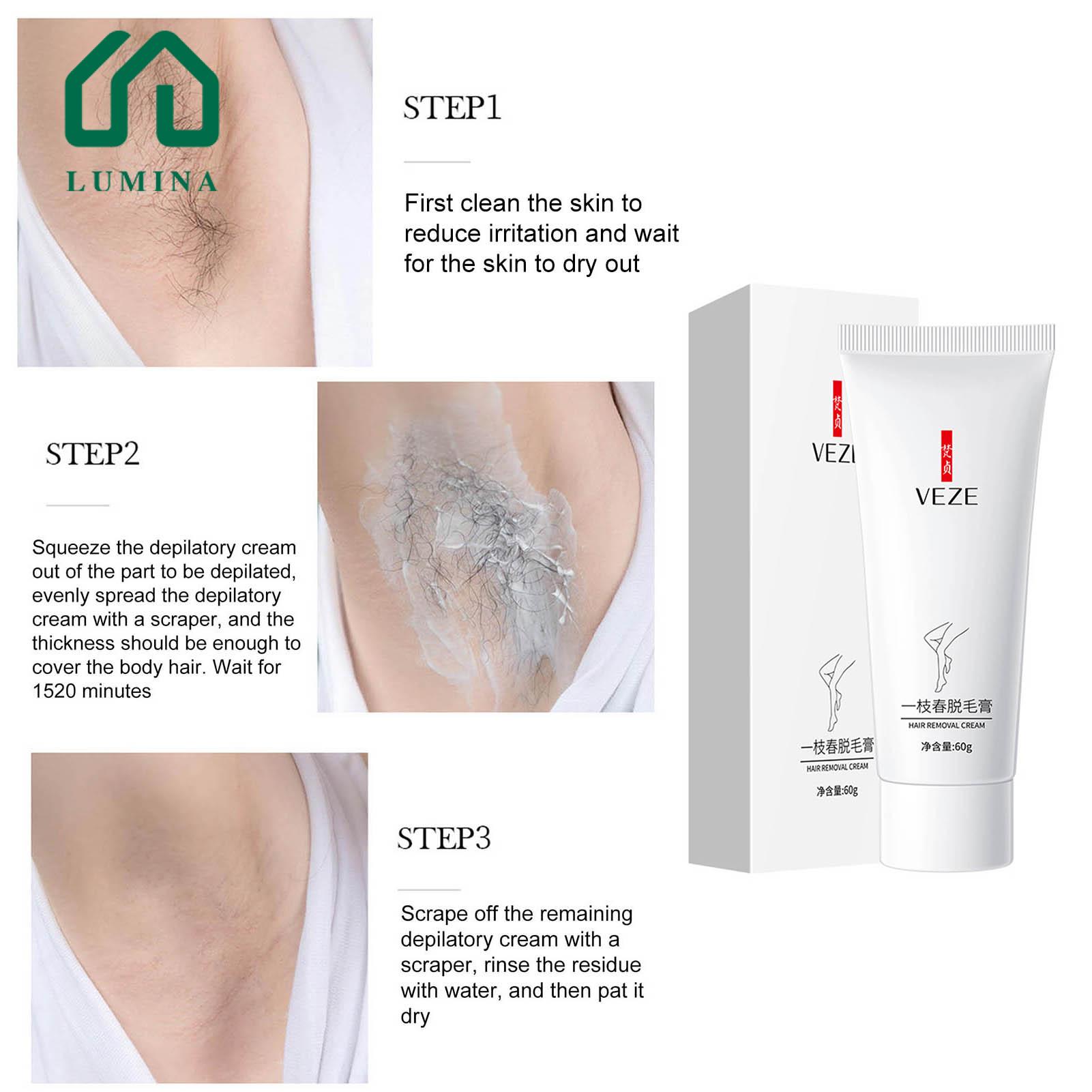 Lumina Depilatory Cream Soothing Painless Depilatory Hair Smooth Body Cream. 