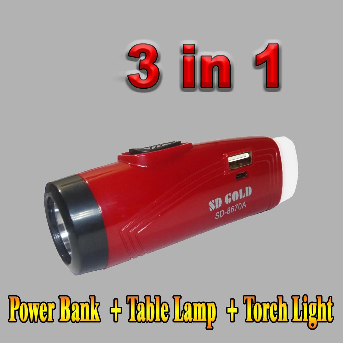Rechargeable Led Torch Light with Power Bank Facilities Powerful Flashlight Durable high brightness for Reading Room Hand lamp electrical works. 