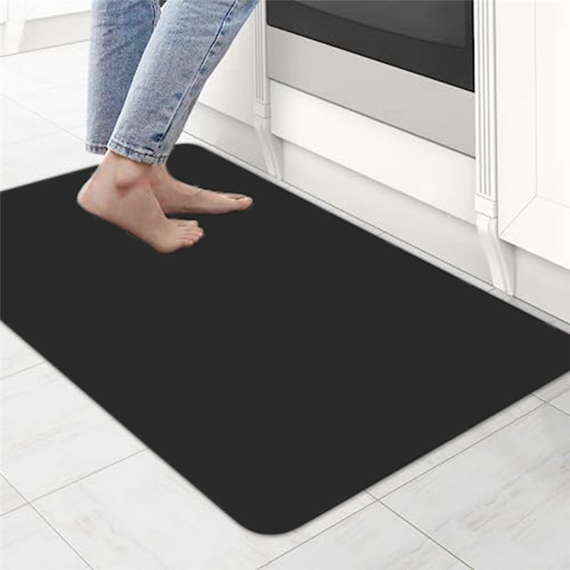 Thick Kitchen Carpet Mat Anti-Fatigue Floor Mat Waterproof Mat Comfortable And Anti-Fatigue, Suitable For Kitchen, Home, Office, Sink And Garage. 