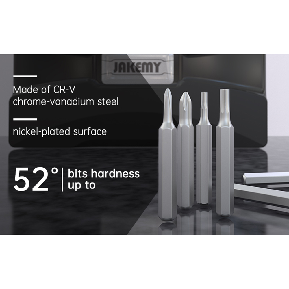 KOGEEK JAKEMY JM-8176 106-in-1 Precision Screwdriver Set Torx Hex Slotted Phillips & More Bits Repair Tools CR-V Bits Screw Driver Tweezers Flexible Shaft Portable Repair Tool Kit for Cellphone PC Watch Repairing Electronics Maintainence. 