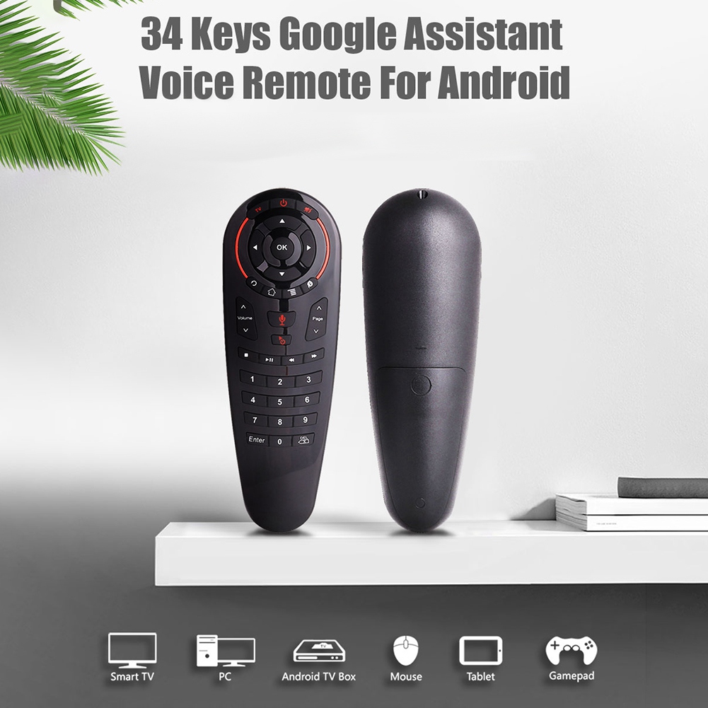 G30S Voice Air Mouse Universal Remote Control 33 Keys IR Learning Gyro Sensing Wireless Smart Remote for Android TV Box. 