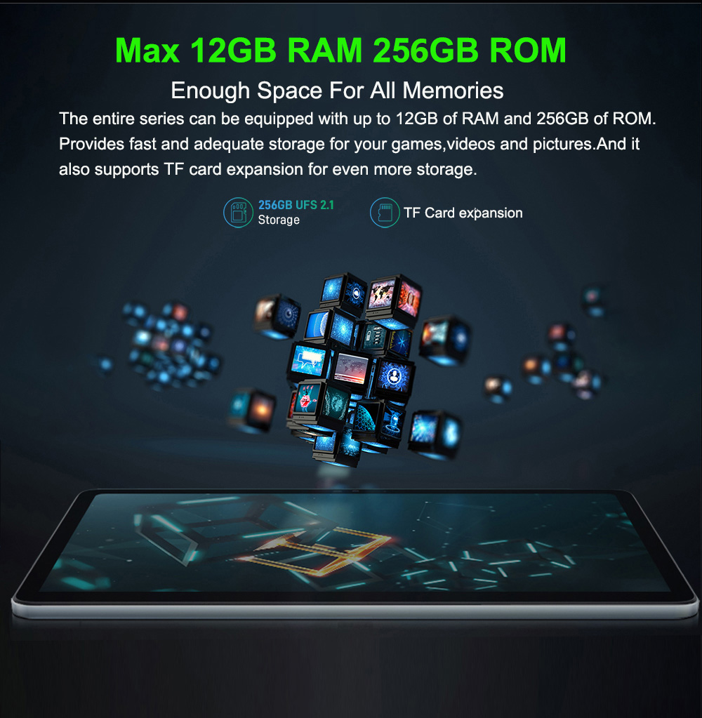 Global Version 14.1 Inch Tablet PC Big Screen 1920x1080 IPS Octa Core 12+256GB Tablet 14 Inch Android 2024 Game Study PAD. 