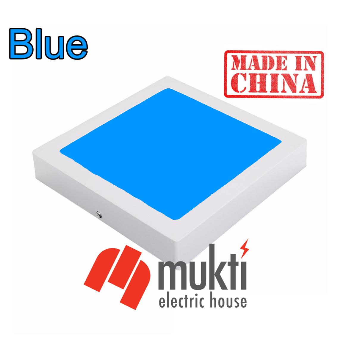 Imported China 6 Watt Square Surface Panel Blue Color Down led light Wall Mounted Ceiling 6W