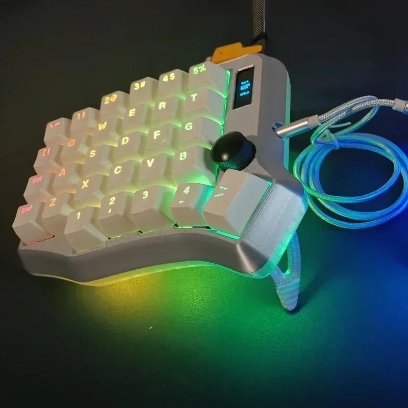 Split Keyboard Kits Case RGB Acrylic Ergonomics Ergo Custom DIY Corne Keyboard Kit Case PC Gaming Accessories. 