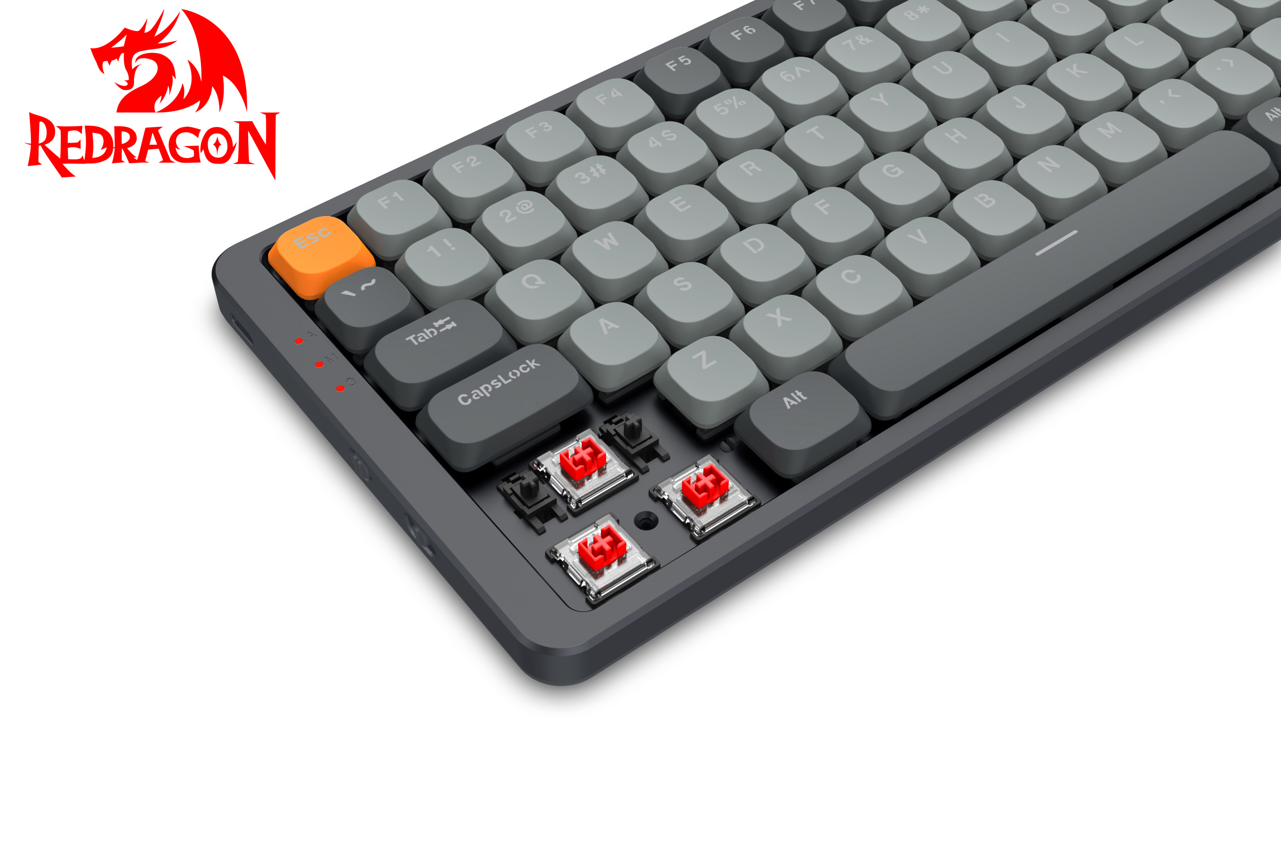 Redragon K652 AZURE 75% Wireless RGB Mechanical Keyboard. 