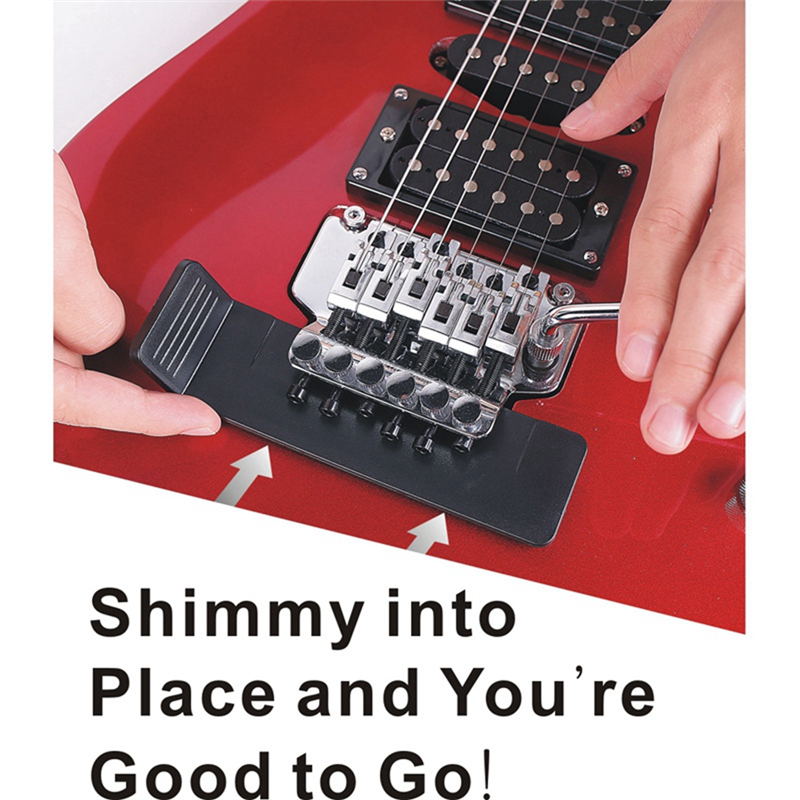 Guitar Floating Tremolo Bridge Guitar Bridge Black Guitar Bridge for Easy Adjustment and Tuning for Faster String Changes. 
