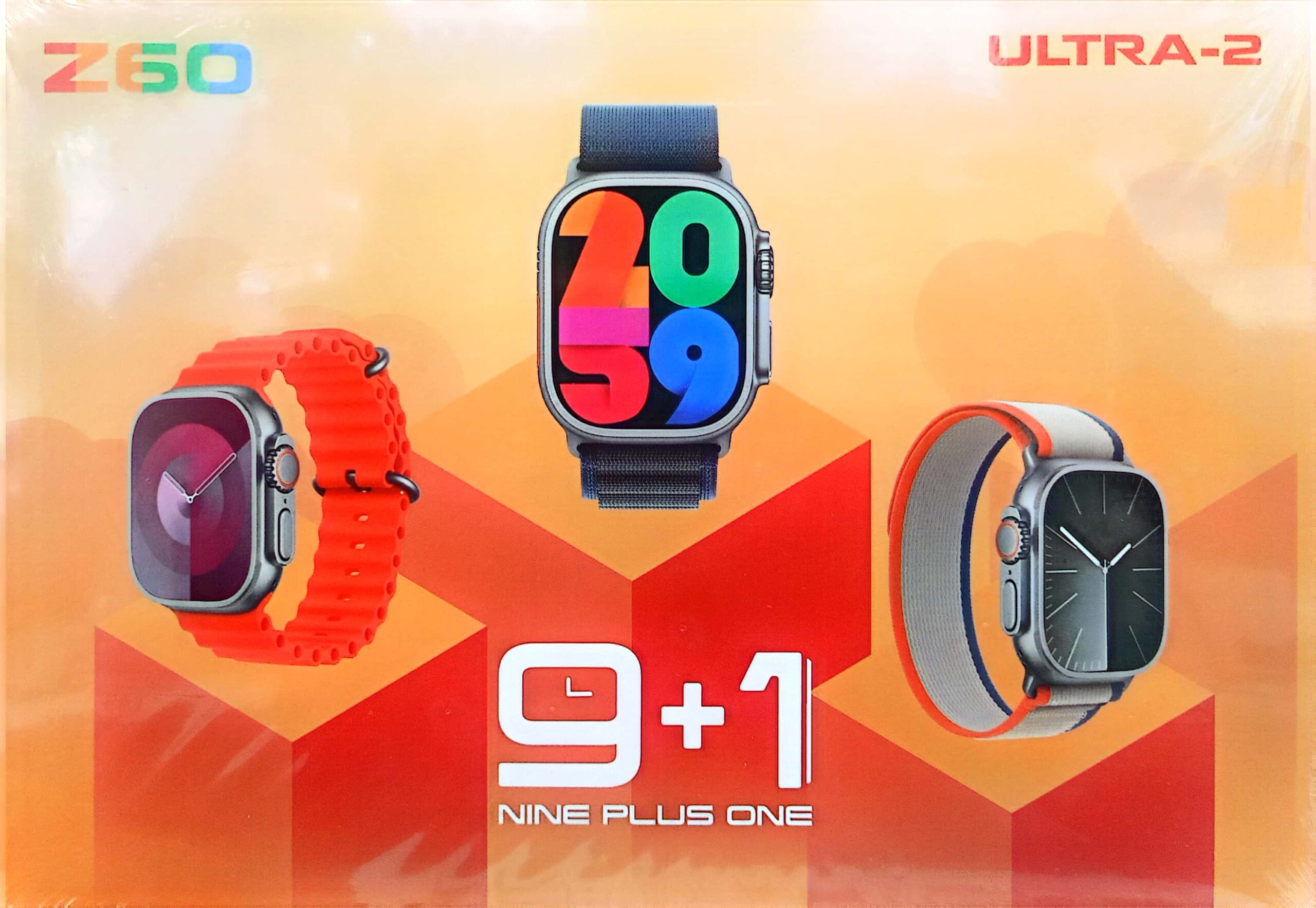 Z60 Ultra 2 Combo 9 in 1 Smart Watch. 