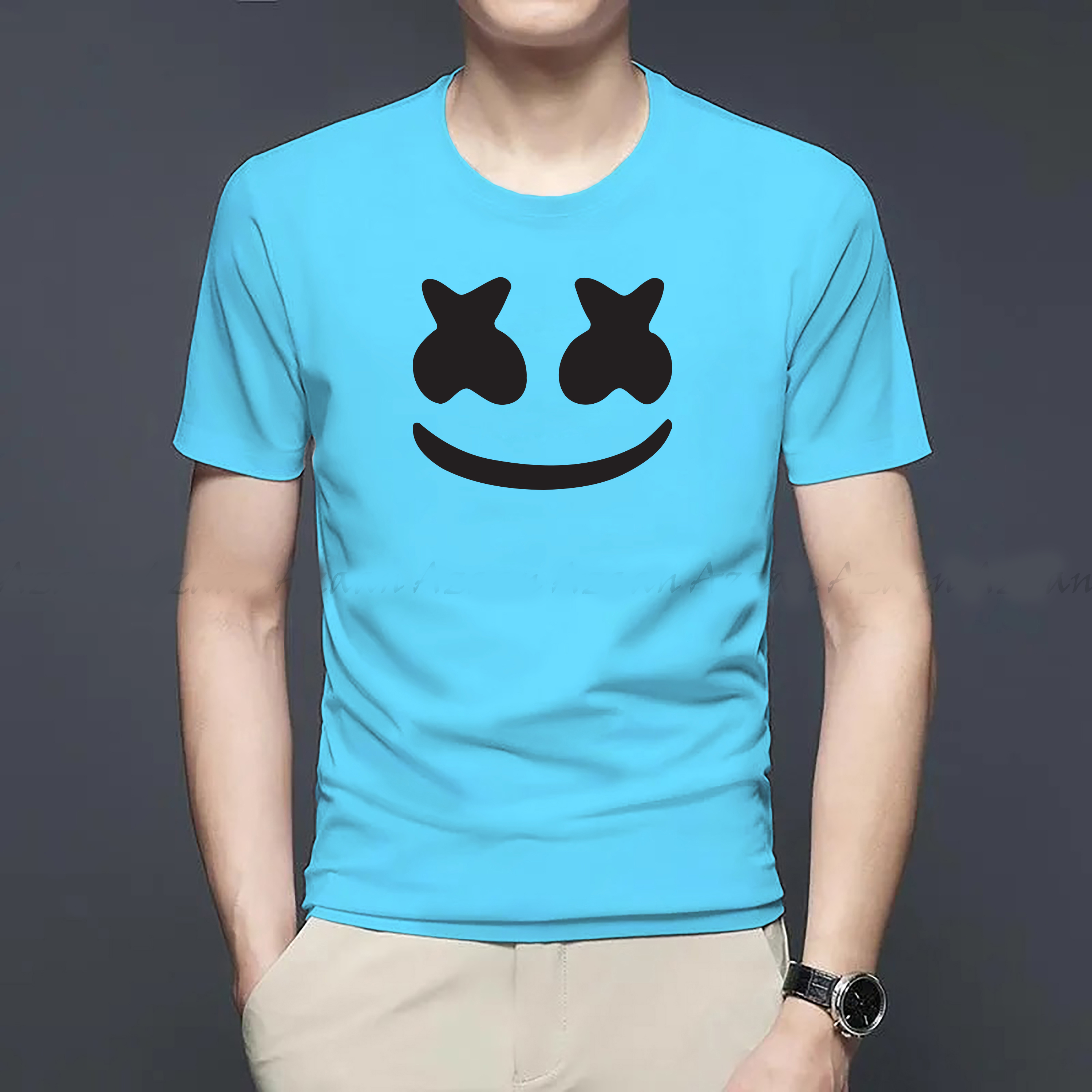 Plain Marshmallow Trendy t- shirt design. 