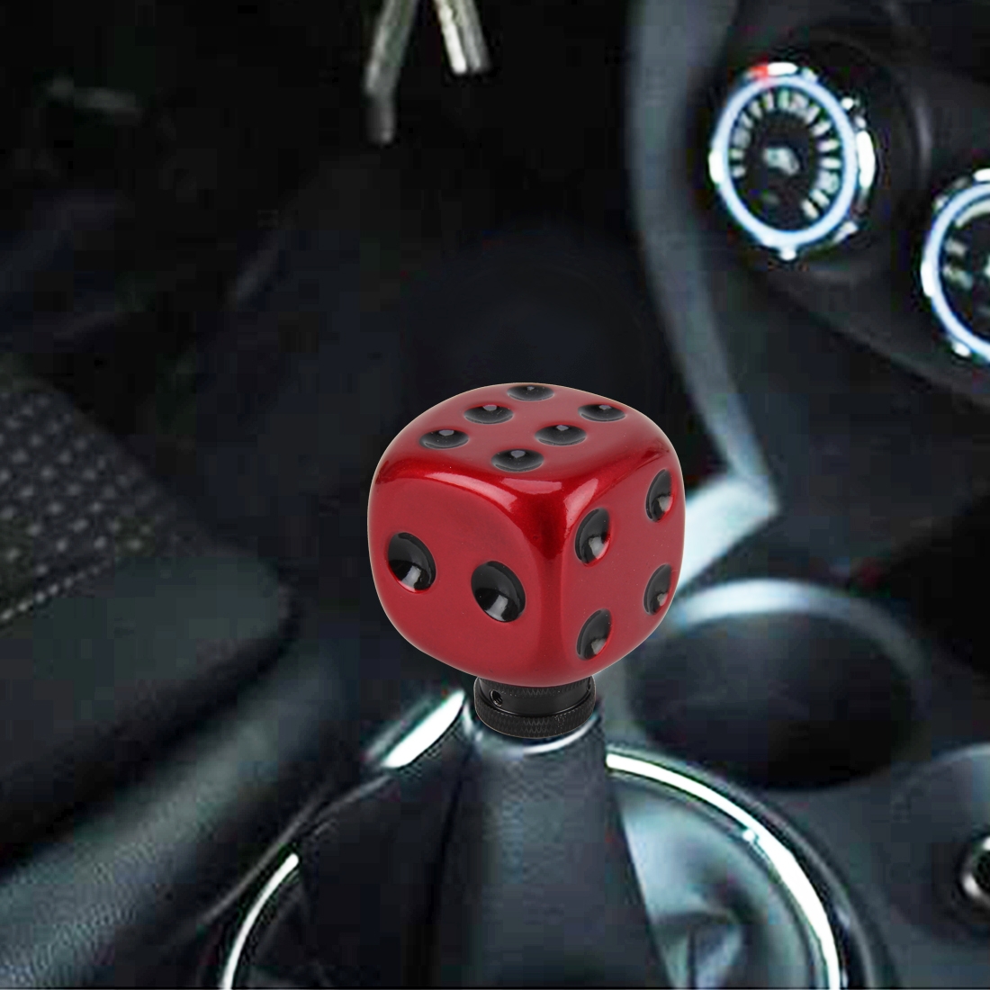 (New)Universal Dice Shape Car Gear Shift Knob Modified Car Gear Shift Knob Auto Transmission Shift Lever Knob Gear Knobs. 