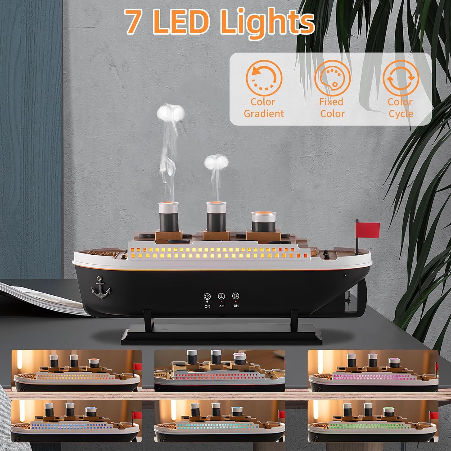 Aroma Diffuser Ship Cool Mist Humidifier with Remote Control Aroma Diffuser Humidifiers. 