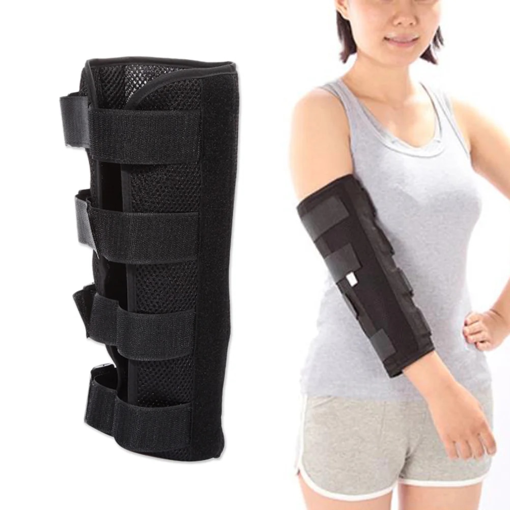 Elbow Brace Splint Elbow Fracture Immobilizer Protector for Cubital Tunnel Ulnar Nerve Injuries Night Stabilizer Support Sleeve. 