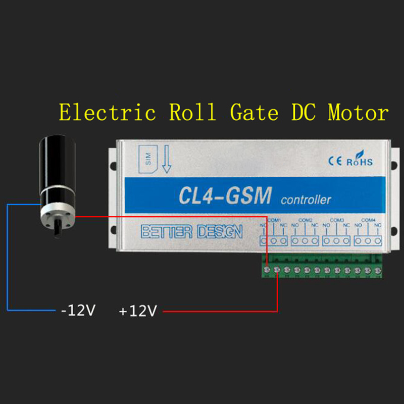 4 Channel Relay CL4-GSM SMS GSM APP Wireless Controller(US Plug). 
