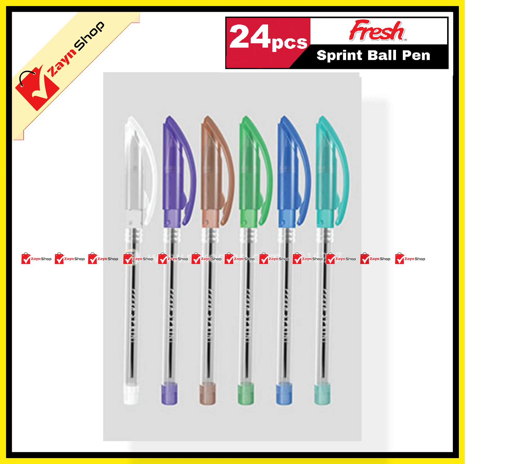 Fresh Sprint Ball Pen 0.6mm pack of 24 pcs. 