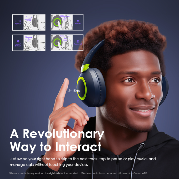 oraimo BoomPop2S ENC Over-Ear Wireless Headphones. 