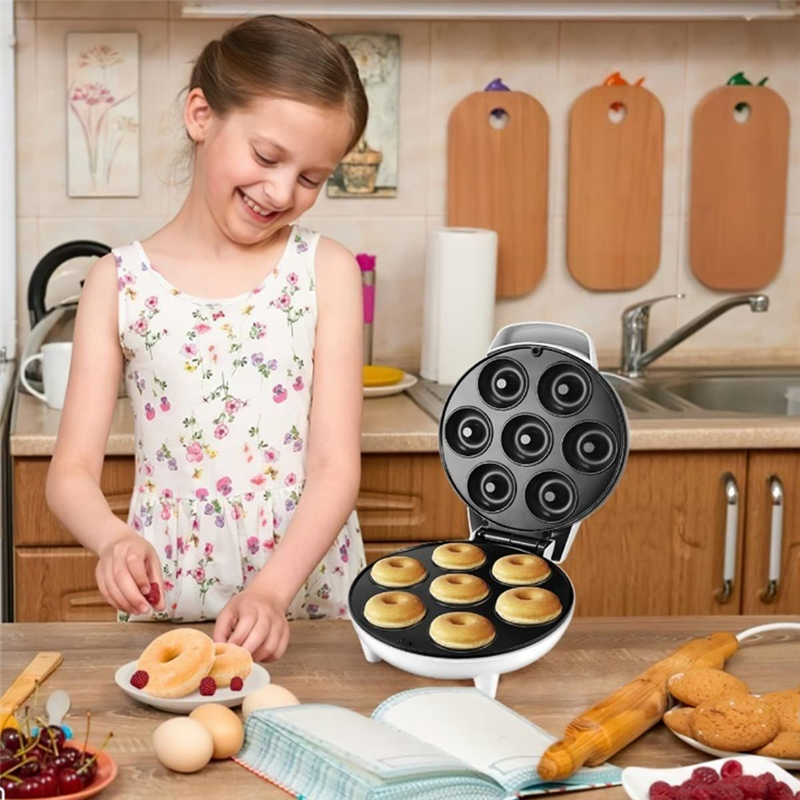 1 PCS Mini Donuts Machine Donut Maker Machine DIY Home Use Mini Doughnut Maker 110V White US Plug. 