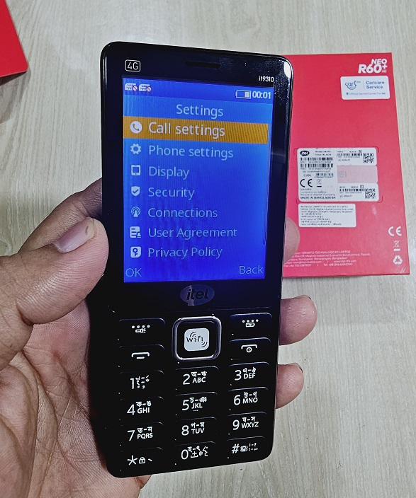 itel it9310 NEO R60+ 4G Button Phone Wifi Hotspot. 