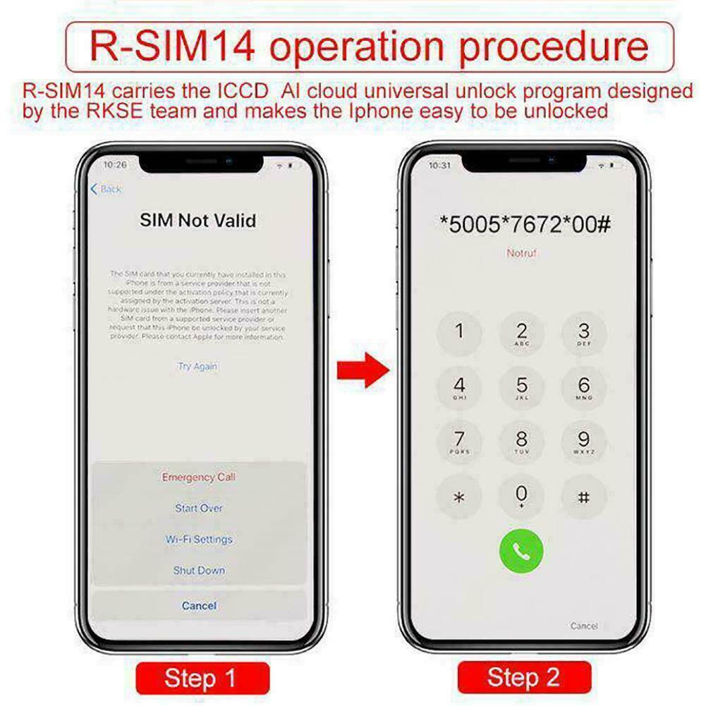 RSIM14 12 R-SIM Nano Unlock Card for iPhone XS MAX/XR/XS/8/7/6 4G iOS 12 11. 