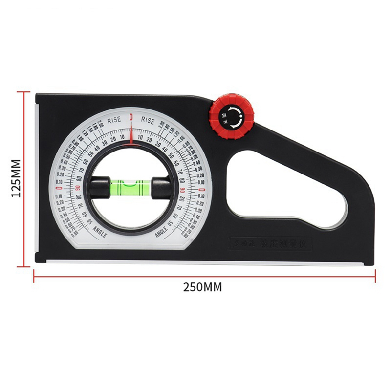 Engineering Inclinometer, Universal Slope Measuring Scale, Multifunctional Goniometer Instrument Measuring Tool A Durable Easy to Use. 