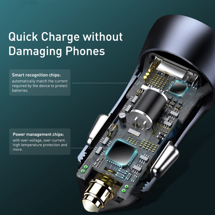 Baseus 40W Car Charger USB Fast Phone Charger with QC 4.0 3.0 Quick Charge Type C PD Charger For iP 14 13 12 Max Pro. 