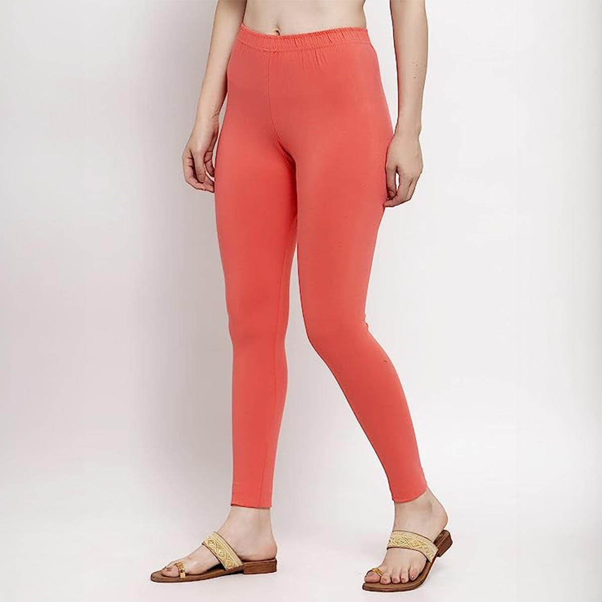 Cotton Spandex Ties Pant for Girls and Ladies – Comfortable Leggings, One Size, Stretchy Fit