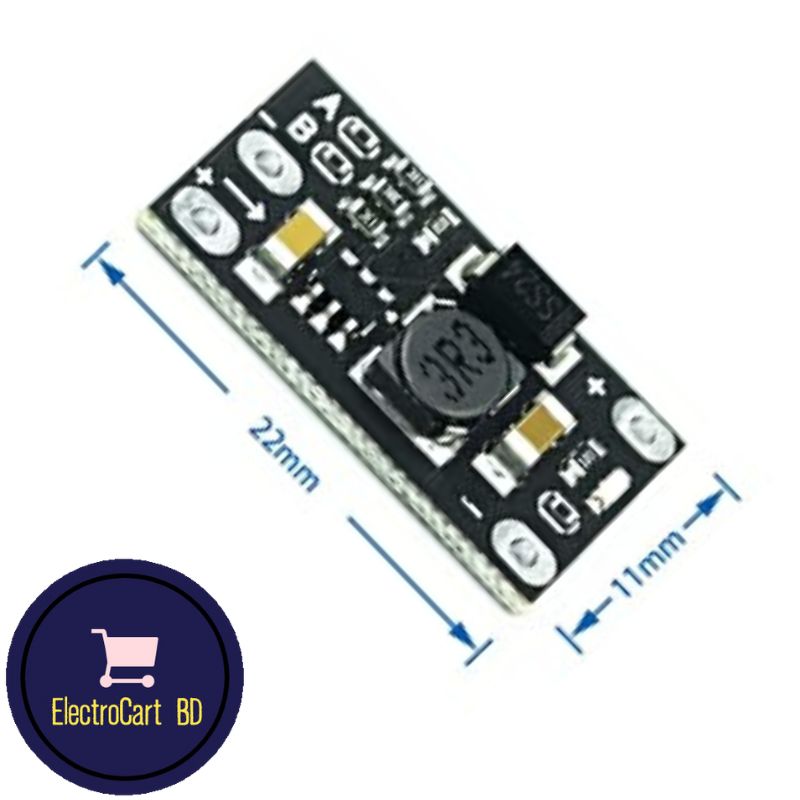 Mini DC-DC Boost Step Up Converter - Voltage Regulator PCB Board Module - Adjusts 3V to 12V - Flexible Voltage Regulation. 