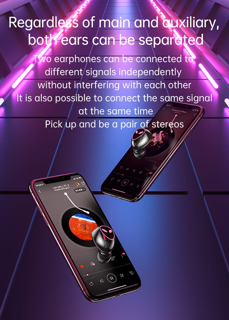 M20 Tws Wireless Earbuds With Noise Cancelling Feature - Bluetooth Headphone. 
