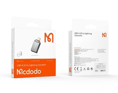 MCDODO USB-A 3.0 to Type-C Fast Transmission OTG Adapter for ,mcbook,i-pad.other Type Divice Dark Grey. 