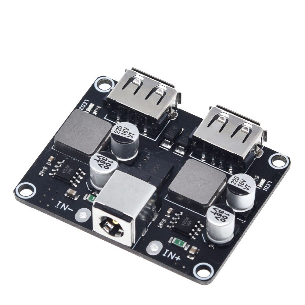 Dual USB QC3.0 QC2.0 Fast Quick Charging Board DC-DC Step Down Buck Converter Power Supply Module USB QC 3.0 QC 2.0 Charger Board 6-32V