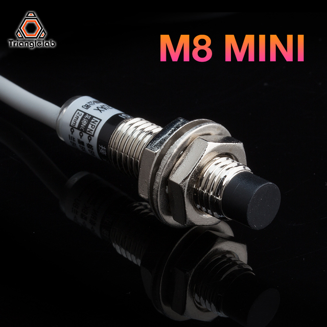 Trianglelab M8 mini inductive proximity sensor DC5V 3-wire 2mm for 3D printer Z probe auto bed leveling CR10 ENDER3 prusa mini. 
