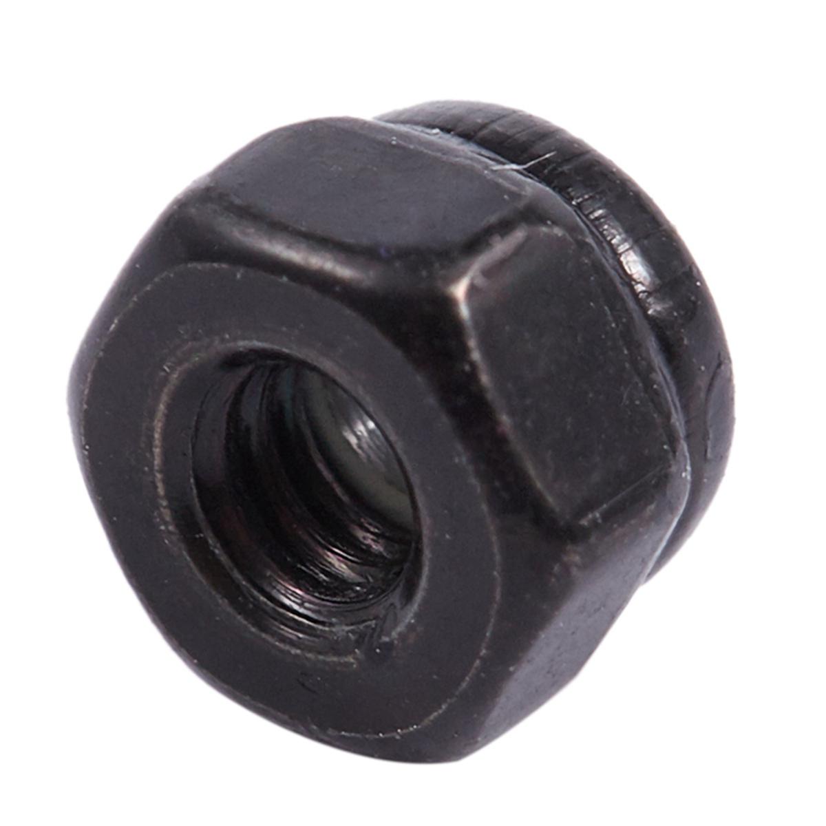 FORIDE M2 Zinc Plated Nylock Nylon Insert Hex Lock Nuts Black 100Pcs
