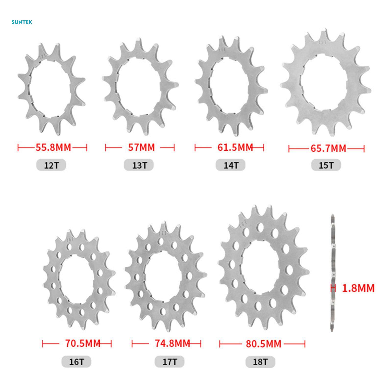 Single Speed Cassette Cog Bike Freewheel Bicycle Refit Parts Components 14T. 