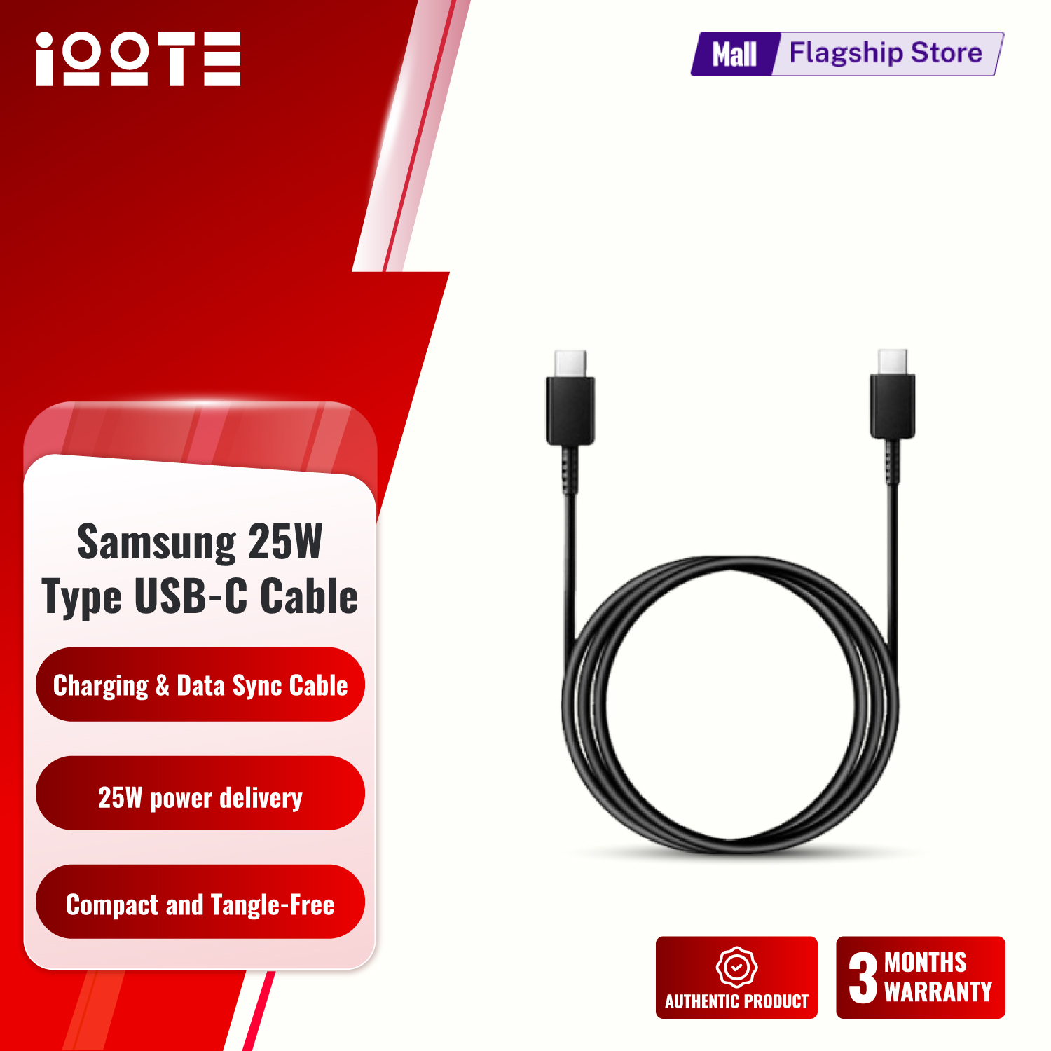 Samsung Galaxy 25W Type USB-C SUPER FAST Charging & Data Sync Cable (EP-DN980). 