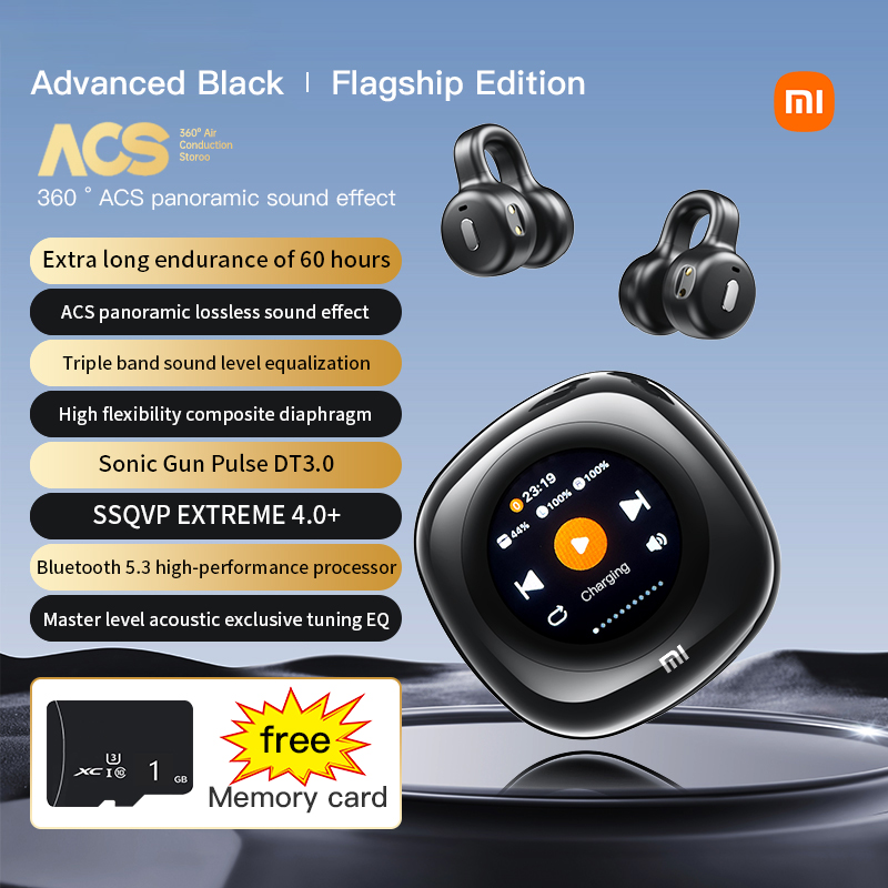 Kefeng 4 earphone clip active noise cancelling headset Xiaomi CT11 wireless bluetooth 5.noise sports running headset touch screen with microphone. 