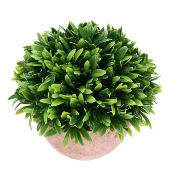 Artificial Fake Green Grass Bonsai Mini Plant Pot Office Desk Home