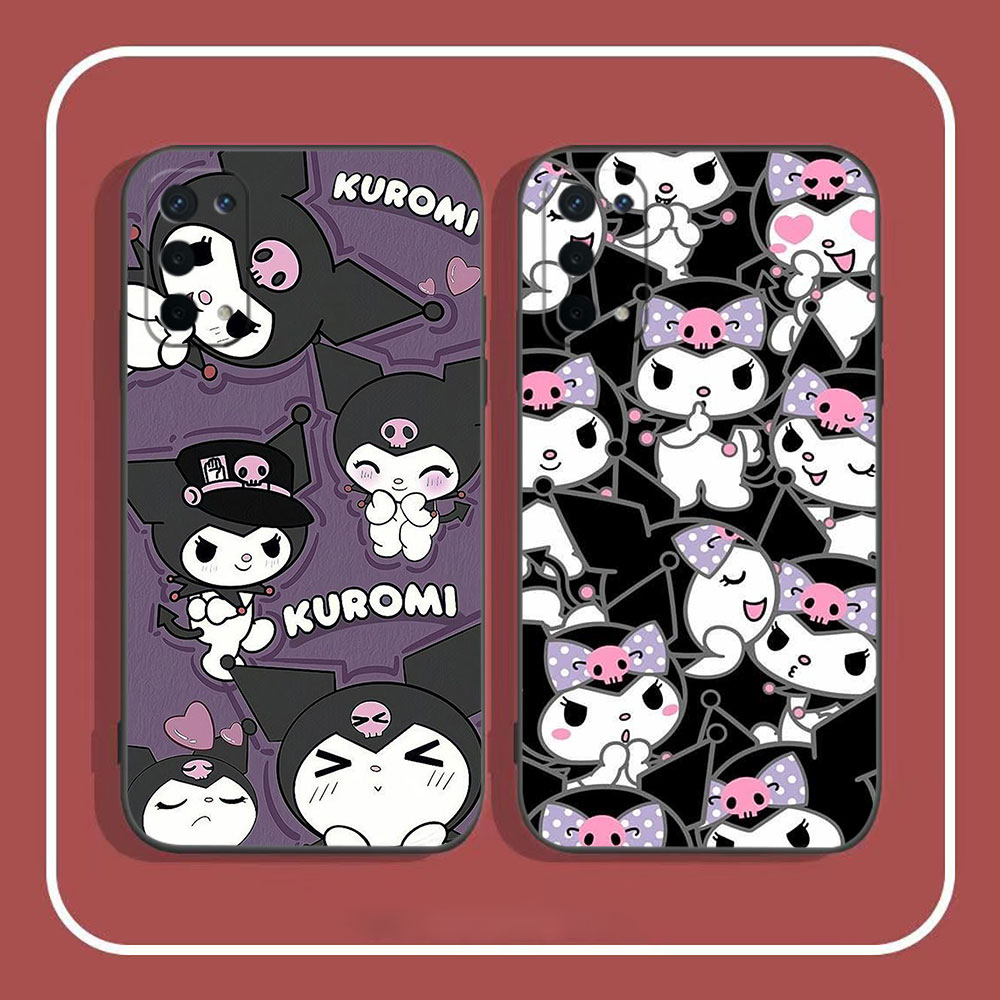Cartoon Kuromi Cute Phone Case For OPPO A98 A96 A94 A93 A92 A92S A91 A78 A74 A73 A72 A58 A57 A55 A54 A53 A52 A17 A16 A15 Cover. 