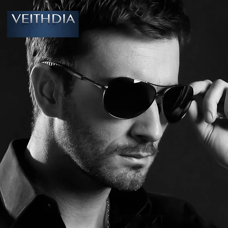 VEITHDIA New Polarized Mens Sunglasses with original box kit