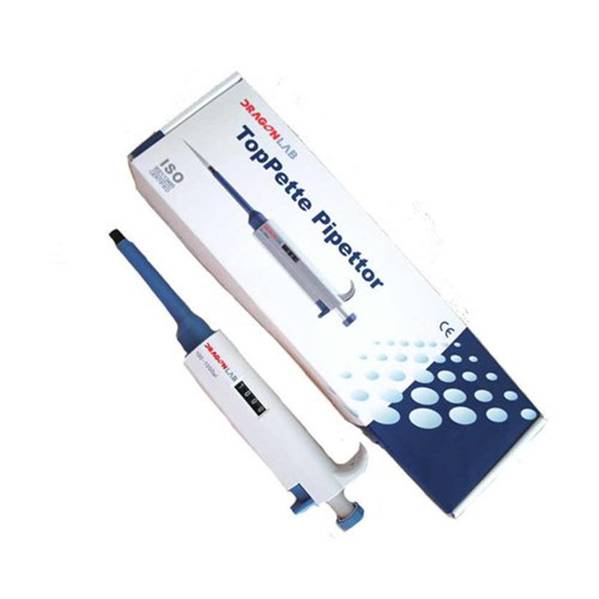 Dragon Lab Adjustable Single Channel Micropipette 10-100uL