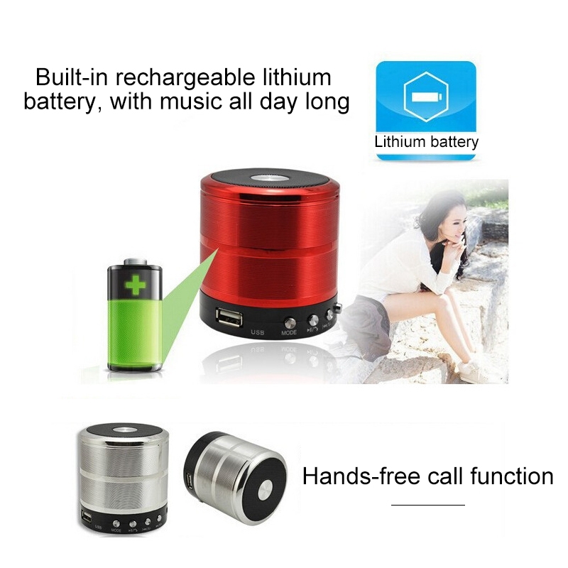 【FUPANG】WS-887 Bluetooth speaker with support hands-free call FM & U disk & TF card aux. 
