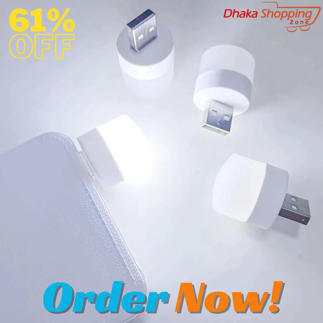 Mini Usb Led Light Portable White Color Suitable For Powerbank Laptop ...