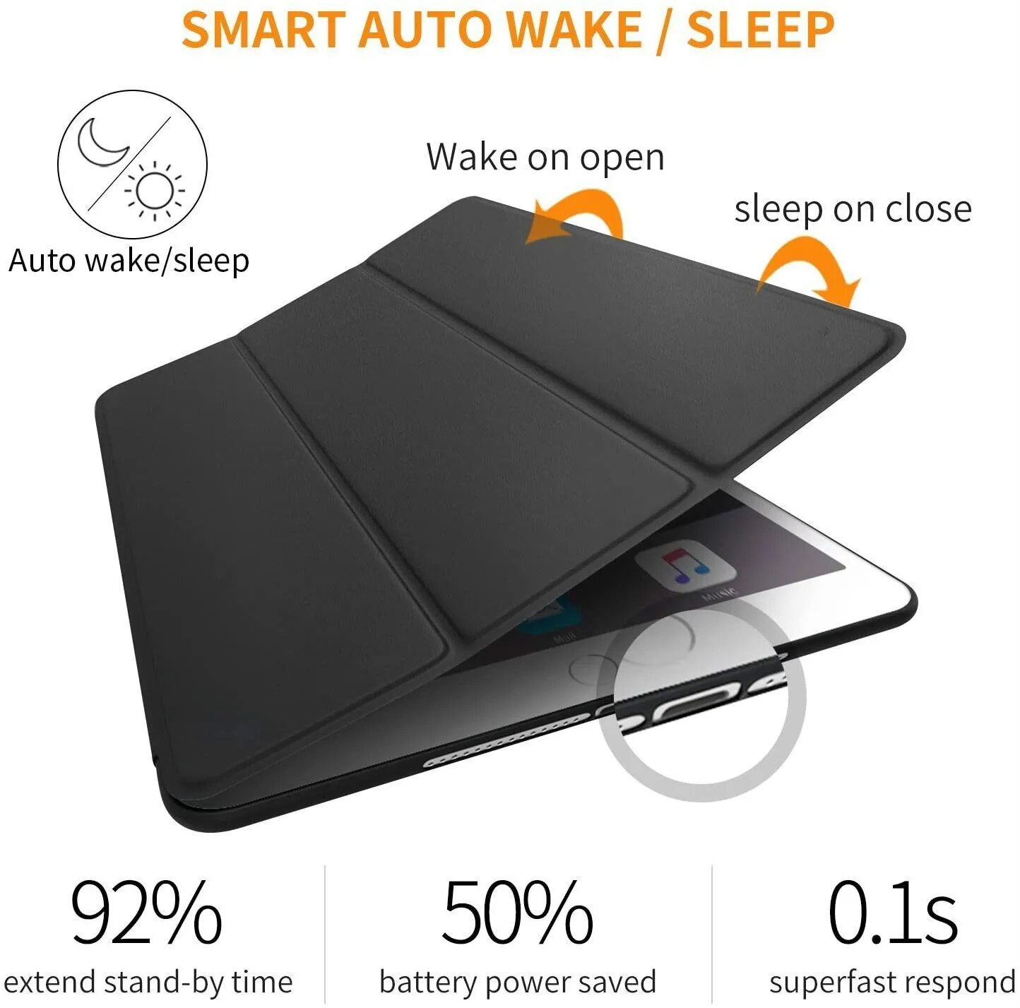 Magnet Case For iPad Air 1 Air2 Soft Silicon Stand Cover For iPad Case iPad 9.7 2017 2018 5 6th gen A1822 A1893 A1566 A1474 case. 